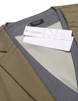 Coofandy Mens Formal Fashion Layered Vest Waistcoat Dress Vest (S, Khaki) at Amazon Menâs Clothing store: