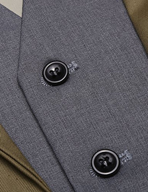 Coofandy Mens Formal Fashion Layered Vest Waistcoat Dress Vest (S, Khaki) at Amazon Menâs Clothing store: