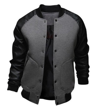 New Men's Jacket Large Pockets Mens Coats and Jackets Slim Button Decoration Baseball  Street Wear Plus Size Clothes