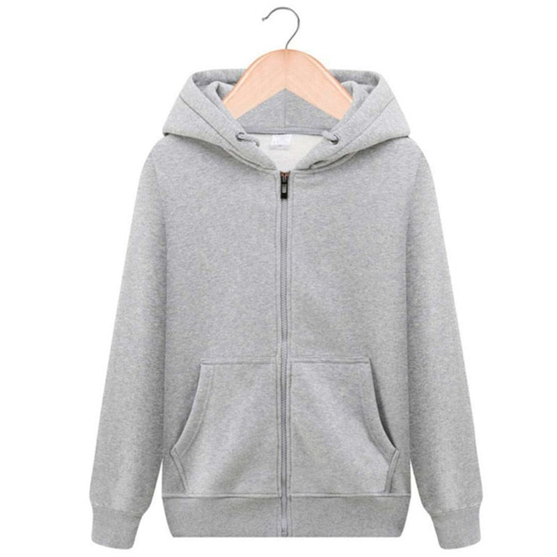 Hoodie Pure color Sweatshirts Zipper hoodies men's role models women's role models wear their own personality Pure color hoodies